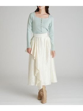 【セルフォード/CELFORD】の【ウォッシャブル】シャイニーアシンメトリースカート 人気、トレンドファッション・服の通販 founy(ファニー) ファッション Fashion レディースファッション Fashion for Women スカート Skirts アシンメトリー Asymmetrical Style ウォッシャブル Machine Washable クラッシュ Distressed, Crashed Style サテン Satin, Glossy Fabric シンプル Simple, Minimal スマート Smart, Elegant フリル Frill, Ruffle エレガント 上品 Elegant 冬 Winter / This Winter |ID:prp329100004769760