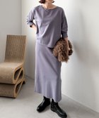 【ドゥ アルシーヴ/Doux archives】のアウトリンキングニットセットアップ 人気、トレンドファッション・服の通販 founy(ファニー) ファッション Fashion レディースファッション Fashion for Women トップス・カットソー Cut & Sew Tops ニット Knit Tops & Sweaters おすすめ Recommended / Our Picks シンプル Simple, Minimal セットアップ Set-Up, Coordinated Outfit 旅行 Travel thumbnail BLUE|ID: prp329100004769838 ipo3291000000035135622