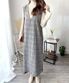 【アミュレット/Amulet】の【Amulet】チェック柄Vネックロングジャンパースカート 人気、トレンドファッション・服の通販 founy(ファニー) ファッション Fashion レディースファッション Fashion for Women スカート Skirts インナー Innerwear クラシカル Classical, Vintage-Inspired シンプル Simple, Minimal スニーカー Sneakers, Trainers タートルネック Turtleneck, High Neck チェック Check, Plaid, Tartan バランス Balance, Style Balance ロング Long, Long-Length エレガント 上品 Elegant thumbnail ブラック|ID: prp329100004769848 ipo3291000000035145422