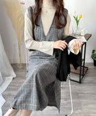 【アミュレット/Amulet】の【Amulet】チェック柄Vネックロングジャンパースカート 人気、トレンドファッション・服の通販 founy(ファニー) ファッション Fashion レディースファッション Fashion for Women スカート Skirts インナー Innerwear クラシカル Classical, Vintage-Inspired シンプル Simple, Minimal スニーカー Sneakers, Trainers タートルネック Turtleneck, High Neck チェック Check, Plaid, Tartan バランス Balance, Style Balance ロング Long, Long-Length エレガント 上品 Elegant thumbnail ブルー|ID: prp329100004769848 ipo3291000000035145423