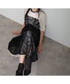 【プールヴー/PourVous】のフラワーレースノットデザインドレス 人気、トレンドファッション・服の通販 founy(ファニー) ファッション Fashion レディースファッション Fashion for Women ワンピース Dresses フォーマル・パーティードレス・結婚式用ドレス Elegant & Casual Dresses オーガンジー Organza Fabric ギャザー Gathered, Ruffled デコルテ Décolleté, Neckline フラワー Flower, Floral フレア Flare, Flared リボン Ribbon, Bow レース Lace, Lace Fabric おすすめ Recommended / Our Picks エレガント 上品 Elegant セレモニー Ceremony 結婚式 Wedding 二次会 After Party thumbnail ブラック|ID: prp329100004769878 ipo3291000000034588703