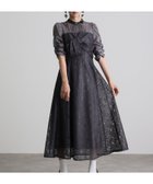 【プールヴー/PourVous】のフラワーレースノットデザインドレス 人気、トレンドファッション・服の通販 founy(ファニー) ファッション Fashion レディースファッション Fashion for Women ワンピース Dresses フォーマル・パーティードレス・結婚式用ドレス Elegant & Casual Dresses オーガンジー Organza Fabric ギャザー Gathered, Ruffled デコルテ Décolleté, Neckline フラワー Flower, Floral フレア Flare, Flared リボン Ribbon, Bow レース Lace, Lace Fabric おすすめ Recommended / Our Picks エレガント 上品 Elegant セレモニー Ceremony 結婚式 Wedding 二次会 After Party thumbnail チャコール|ID: prp329100004769878 ipo3291000000034588711