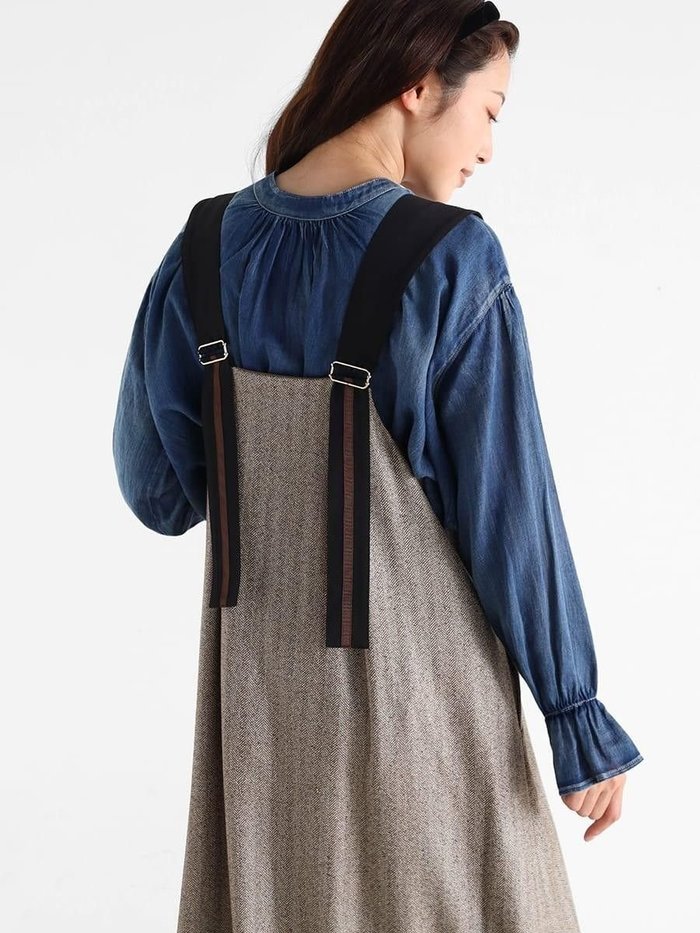 【ヴァン/Vin】のヘリンボーンツイードジャンパースカート インテリア・キッズ・メンズ・レディースファッション・服の通販 founy(ファニー) https://founy.com/ ファッション Fashion レディースファッション Fashion for Women スカート Skirts おすすめ Recommended / Our Picks クラシカル Classical, Vintage-Inspired サスペンダー Suspenders, Braces シンプル Simple, Minimal エレガント 上品 Elegant |ID: prp329100004769898 ipo3291000000034550756