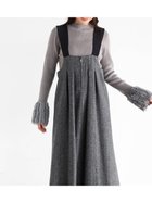 【ヴァン/Vin】のヘリンボーンツイードジャンパースカート ブラック|ID: prp329100004769898 ipo3291000000034550759