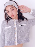 【リリーブラウン/Lily Brown】の【LILY BROWN×MARY QUANT】ツイードニットジャケット 人気、トレンドファッション・服の通販 founy(ファニー) ファッション Fashion レディースファッション Fashion for Women アウター Coat / Outerwear Collection レディースジャケット・軽アウター Jackets スマート Smart, Elegant ツイード Twill, Twill Weave ドッキング Docking, Mixed Material フェザーヤーン Feather Yarn, Fluffy Yarn フェミニン Feminine, Girly フロント Front, Front Design ポケット Pocket, Pocket Detail リュクス Luxury, Elegant, High-End, Chic ロンドン London Style, British Inspired thumbnail WHT[001]|ID: prp329100004769936 ipo3291000000034659570