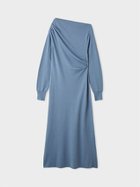 【ミースロエ/MIESROHE】のドレープニットワンピース 人気、トレンドファッション・服の通販 founy(ファニー) ファッション Fashion レディースファッション Fashion for Women ワンピース Dresses ニットワンピース Knit Dresses thumbnail BLU[086]|ID: prp329100004769948 ipo3291000000034551375