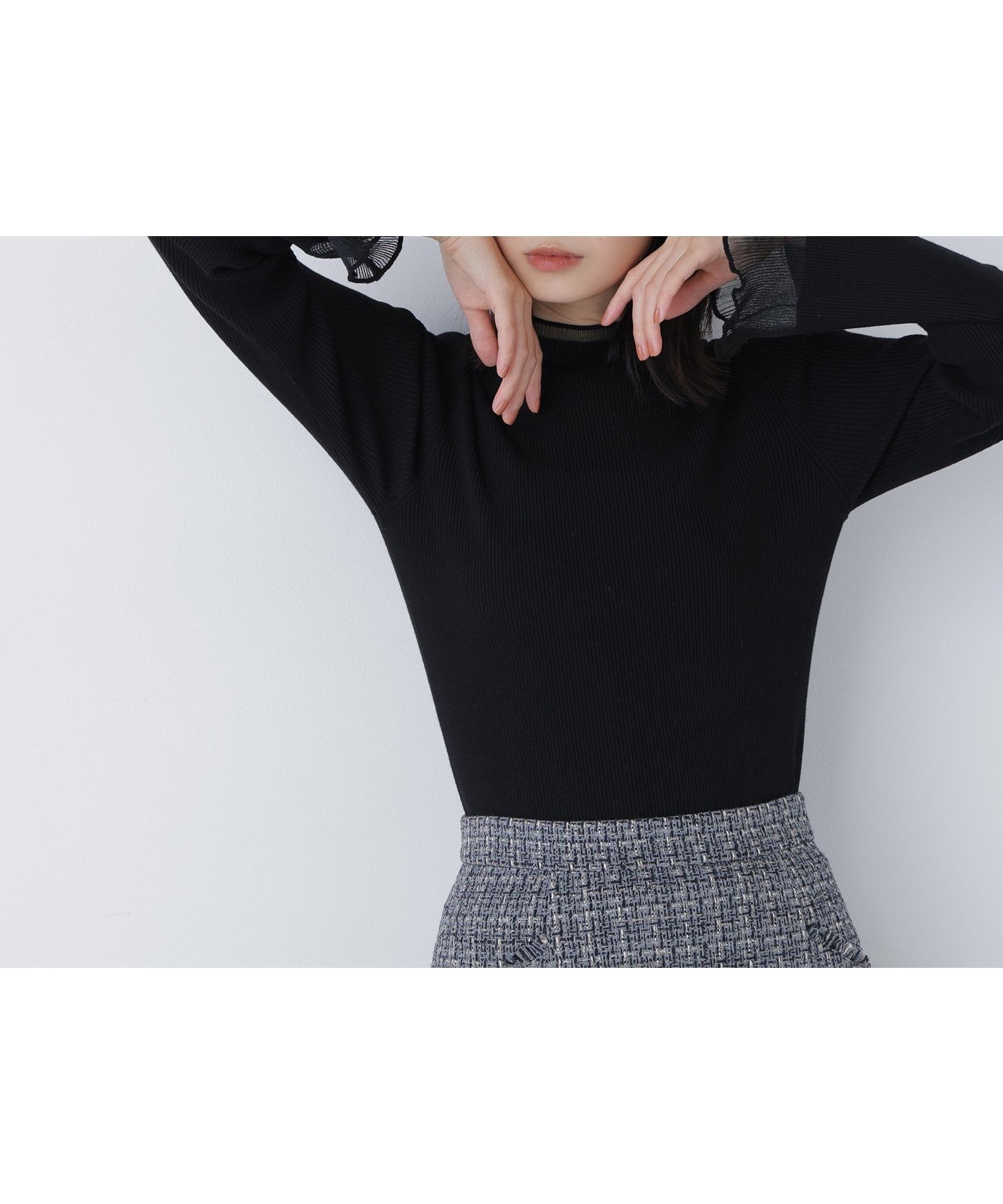 【ナチュラル ビューティー ベーシック/NATURAL BEAUTY BASIC】のシアーフレアカフスリブニット 人気、トレンドファッション・服の通販 founy(ファニー) ファッション Fashion レディースファッション Fashion for Women トップス・カットソー Cut & Sew Tops ニット Knit Tops & Sweaters インナー Innerwear シアー Sheer, See-Through フレア Flare, Flared モックネック Mock Neck, Short Turtleneck リブニット Rib Knit, Ribbed Knit 人気 Popular, Best Seller 春 Spring other-1|ID: prp329100004769952 ipo3291000000034793105