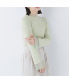 【ナチュラル ビューティー ベーシック/NATURAL BEAUTY BASIC】のシアーフレアカフスリブニット 人気、トレンドファッション・服の通販 founy(ファニー) ファッション Fashion レディースファッション Fashion for Women トップス・カットソー Cut & Sew Tops ニット Knit Tops & Sweaters インナー Innerwear シアー Sheer, See-Through フレア Flare, Flared モックネック Mock Neck, Short Turtleneck リブニット Rib Knit, Ribbed Knit 人気 Popular, Best Seller 春 Spring thumbnail ペールグリーン|ID: prp329100004769952 ipo3291000000034793110