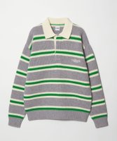 【ビューティ&ユース ユナイテッドアローズ/BEAUTY&YOUTH / UNITED ARROWS】のCGS. ボーダー ニット ポロシャツ 人気、トレンドファッション・服の通販 founy(ファニー) ファッション Fashion レディースファッション Fashion for Women トップス・カットソー Cut & Sew Tops ニット Knit Tops & Sweaters シャツ・ブラウス・オフィスカジュアル Elegant Blouses & Button-Ups ポロシャツ・きれいめカジュアル Smart-Casual Polo Tops インナー Innerwear ボーダー Border, Stripe ポロシャツ Polo Shirt, Collared Tee ワンポイント One Point, Statement Accent エレガント 上品 Elegant |ID:prp329100004769985