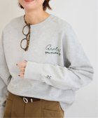 【ジャーナルスタンダード レリューム/JOURNAL STANDARD relume】の《追加》刺繍ロゴスウェット 人気、トレンドファッション・服の通販 founy(ファニー) ファッション Fashion レディースファッション Fashion for Women トップス・カットソー Cut & Sew Tops レディースパーカー・カジュアルフーディー Casual Hoodies & Sweatshirts スウェット・クルーネックトップス Sweatshirts & Crewnecks / Relaxed Fit Sweat Tops 2025年 2025 2025-2026秋冬・A/W Autumn/Winter 2025–26 AW25–26 ベーシック Basic, Essential ロング Long, Long-Length thumbnail グレー|ID: prp329100004769986 ipo3291000000035022425
