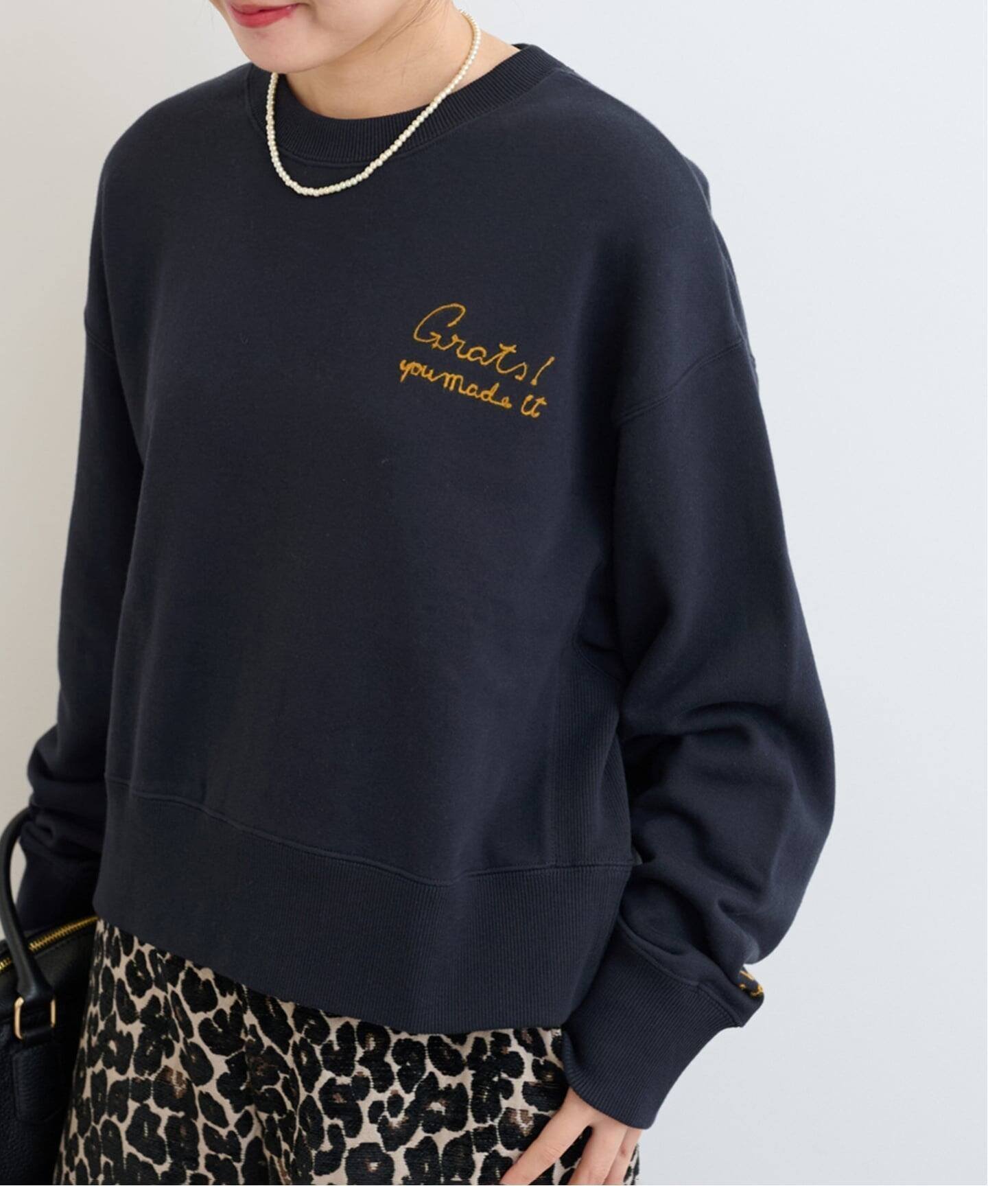 【ジャーナルスタンダード レリューム/JOURNAL STANDARD relume】の《追加》刺繍ロゴスウェット インテリア・キッズ・メンズ・レディースファッション・服の通販 founy(ファニー) 　ファッション　Fashion　レディースファッション　Fashion for Women　トップス・カットソー　Cut & Sew Tops　レディースパーカー・カジュアルフーディー　Casual Hoodies & Sweatshirts　スウェット・クルーネックトップス　Sweatshirts & Crewnecks / Relaxed Fit Sweat Tops　2025年　2025　2025-2026秋冬・A/W　Autumn/Winter 2025–26 AW25–26　ベーシック　Basic, Essential　ロング　Long, Long-Length　ネイビー|ID: prp329100004769986 ipo3291000000035022426