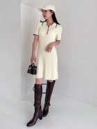 【フレイ アイディー/FRAY I.D】の【ONLINE限定】ポロカラーケーブルニットミニワンピース 人気、トレンドファッション・服の通販 founy(ファニー) ファッション Fashion レディースファッション Fashion for Women ワンピース Dresses ジャケット Jacket, Outerwear スマート Smart, Elegant thumbnail IVR[003]|ID: prp329100004770506 ipo3291000000034557372