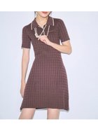 【フレイ アイディー/FRAY I.D】の【ONLINE限定】ポロカラーケーブルニットミニワンピース 人気、トレンドファッション・服の通販 founy(ファニー) ファッション Fashion レディースファッション Fashion for Women ワンピース Dresses ジャケット Jacket, Outerwear スマート Smart, Elegant thumbnail BRW[058]|ID: prp329100004770506 ipo3291000000034557374