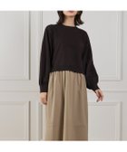 【イネド/INED】の異素材コンビネーションワンピース 人気、トレンドファッション・服の通販 founy(ファニー) ファッション Fashion レディースファッション Fashion for Women ワンピース Dresses アクリル Acrylic Material シンプル Simple, Minimal スマート Smart, Elegant スリーブ Sleeve, Long Sleeve / Short Sleeve タイプライター Typewriter Fabric, Crisp Cotton thumbnail キャメル|ID: prp329100004770525 ipo3291000000034557633