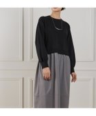 【イネド/INED】の異素材コンビネーションワンピース 人気、トレンドファッション・服の通販 founy(ファニー) ファッション Fashion レディースファッション Fashion for Women ワンピース Dresses アクリル Acrylic Material シンプル Simple, Minimal スマート Smart, Elegant スリーブ Sleeve, Long Sleeve / Short Sleeve タイプライター Typewriter Fabric, Crisp Cotton thumbnail グレー|ID: prp329100004770525 ipo3291000000034557634