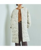 【ドゥ アルシーヴ/Doux archives】のシームレスノーカラーロングコート 人気、トレンドファッション・服の通販 founy(ファニー) ファッション Fashion レディースファッション Fashion for Women アウター Coat / Outerwear Collection コート・ロングコート・ピーコート Long Coats, Peacoats & More キルティング Quilted, Quilting ダウン Down, Puffer 防寒 Cold Protection, Winter-Ready マフラー Scarf, Muffler ロング Long, Long-Length 冬 Winter / This Winter おすすめ Recommended / Our Picks thumbnail IVORY|ID: prp329100004770601 ipo3291000000035047140