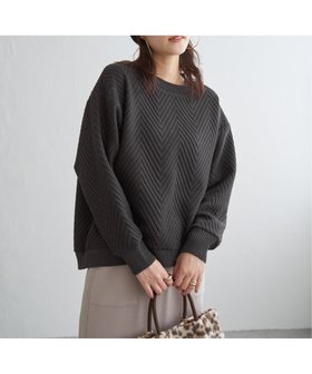 【イッカ/ikka】のフクレ幾何ジャガードプルオーバー 人気、トレンドファッション・服の通販 founy(ファニー) ファッション Fashion レディースファッション Fashion for Women トップス・カットソー Cut & Sew Tops カジュアルプルオーバー・ニットトップス Pullovers & Knit Tops / Casual Pullovers コンビ Combo, Combination Style トレーナー Sweatshirt, Trainer |ID:prp329100004770602