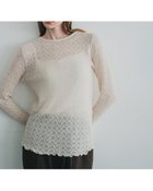 【ビーアパートメント/b apartment / MEN】の「WHYTO. / ホワイト」フリルフレアレーストップス ECRU|ID: prp329100004770607 ipo3291000000034558758