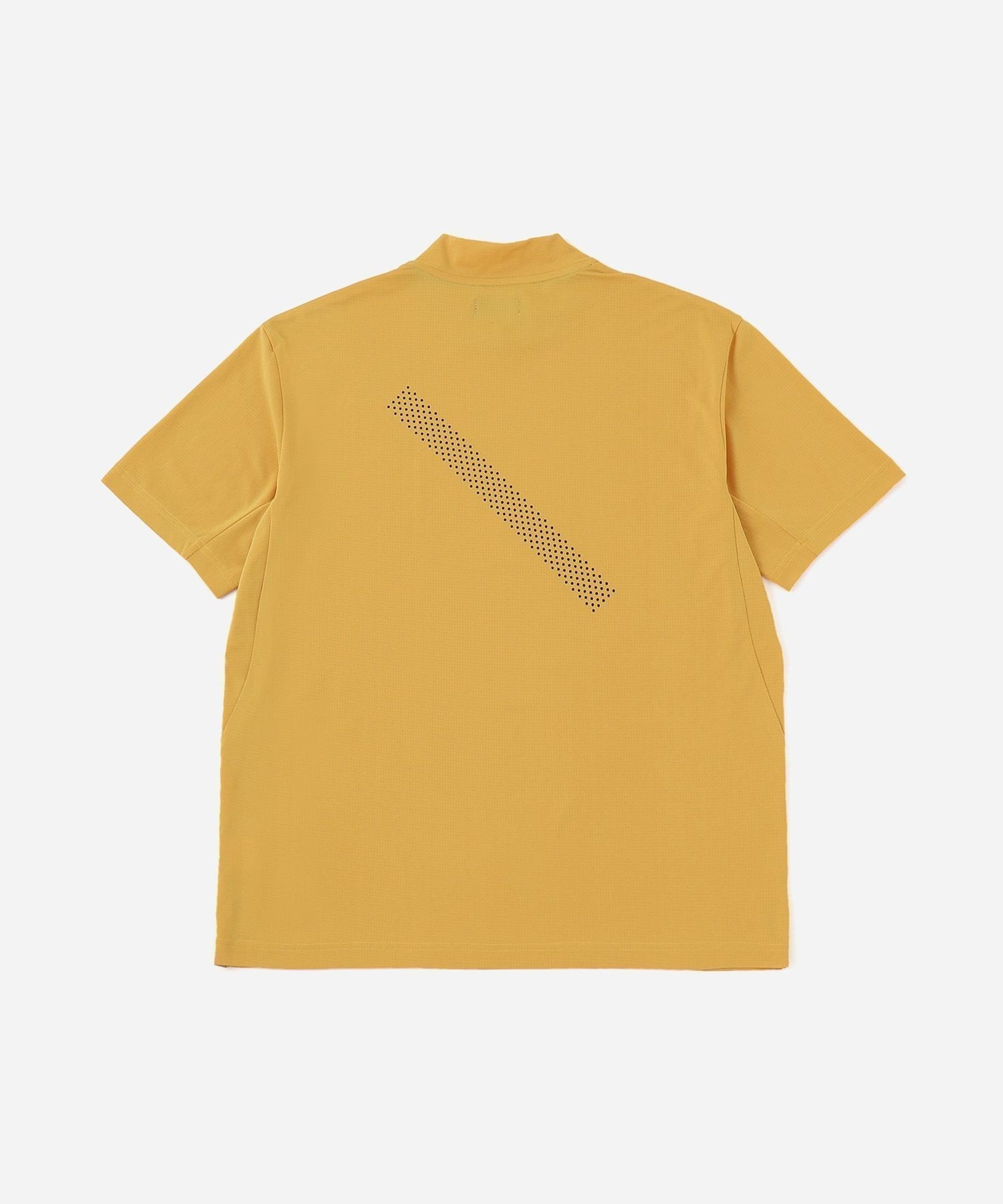 【サタデイズ ニューヨークシティ/SATURDAYS NYC】のDot Mesh Half SS Mock Neck インテリア・キッズ・メンズ・レディースファッション・服の通販 founy(ファニー) 　ファッション　Fashion　レディースファッション　Fashion for Women　カッティング　Cutting Detail　ゴルフ　Golf　ストレッチ　Stretch, Stretchy Fabric　パターン　Pattern, Design Print　プリント　Print, Printed Pattern　メッシュ　Mesh, Net Fabric　リラックス　Relax, Relaxed Fit　半袖　Short Sleeve, Half Sleeve　吸水　Absorbent, Quick-Dry　イエロー(80)|ID: prp329100004770633 ipo3291000000034558950