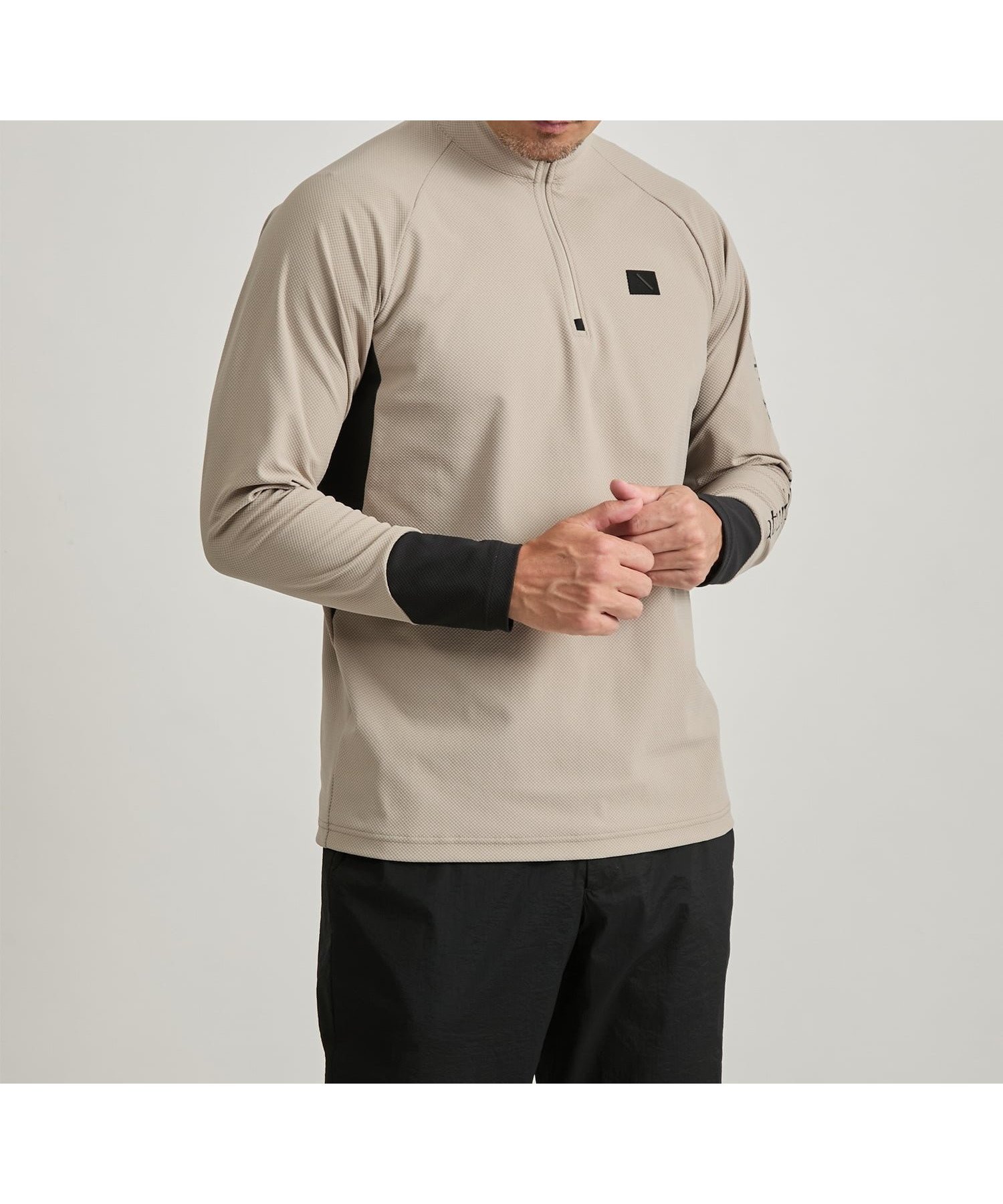 【サタデイズ ニューヨークシティ/SATURDAYS NYC】の3D Tricot Half Zip LS Shirt インテリア・キッズ・メンズ・レディースファッション・服の通販 founy(ファニー) ファッション Fashion レディースファッション Fashion for Women トップス・カットソー Cut & Sew Tops シャツ・ブラウス・オフィスカジュアル Elegant Blouses & Button-Ups おすすめ Recommended / Our Picks カッティング Cutting Detail ゴルフ Golf パターン Pattern, Design Print プリント Print, Printed Pattern ベスト Vest, Waistcoat ラウンド Round, Round Neck 日本製 Made In Japan 軽量 Lightweight, Ultra Light ベージュ(27)|ID: prp329100004770635 ipo3291000000034558963