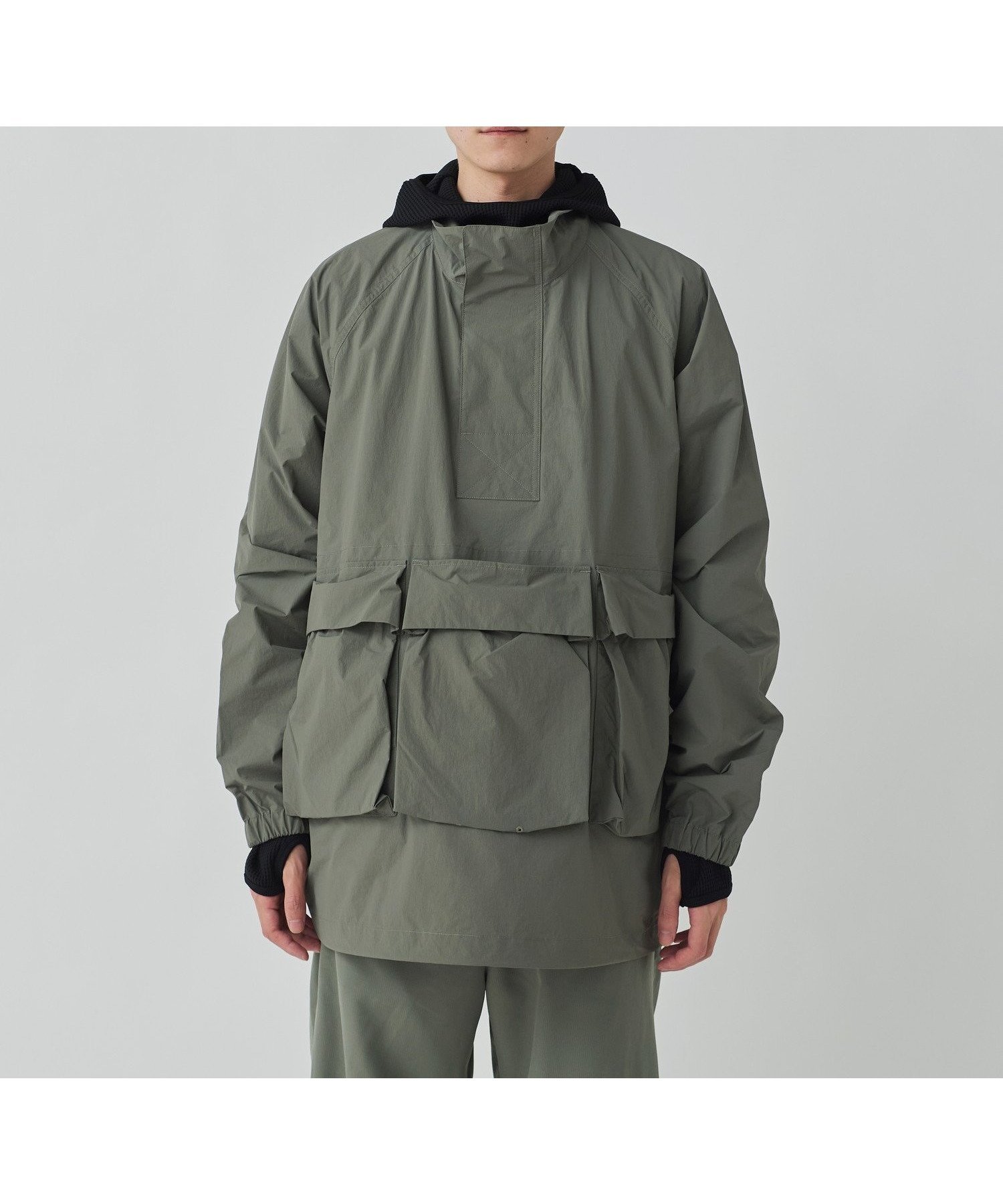 【スノーピーク/SNOW PEAK】のNylon Tussah Anorak インテリア・キッズ・メンズ・レディースファッション・服の通販 founy(ファニー) 　ファッション　Fashion　レディースファッション　Fashion for Women　インナー　Innerwear　春　Spring　軽量　Lightweight, Ultra Light　スウェット / スエット　Sweatshirt, Sweatwear　スピンドル　Spindle, Drawcord　スマート　Smart, Elegant　スリーブ　Sleeve, Long Sleeve / Short Sleeve　フィット　Fit, Slim Fit　フラップ　Flap, Flap Pocket　フロント　Front, Front Design　ポケット　Pocket, Pocket Detail　ロング　Long, Long-Length　S/S・春夏　SS, Spring/Summer, Warm Season　夏　Summer　2025年　2025　2025春夏・S/S　Spring/Summer 2025 SS25　LIGHT OLIVE|ID: prp329100004770659 ipo3291000000034559233