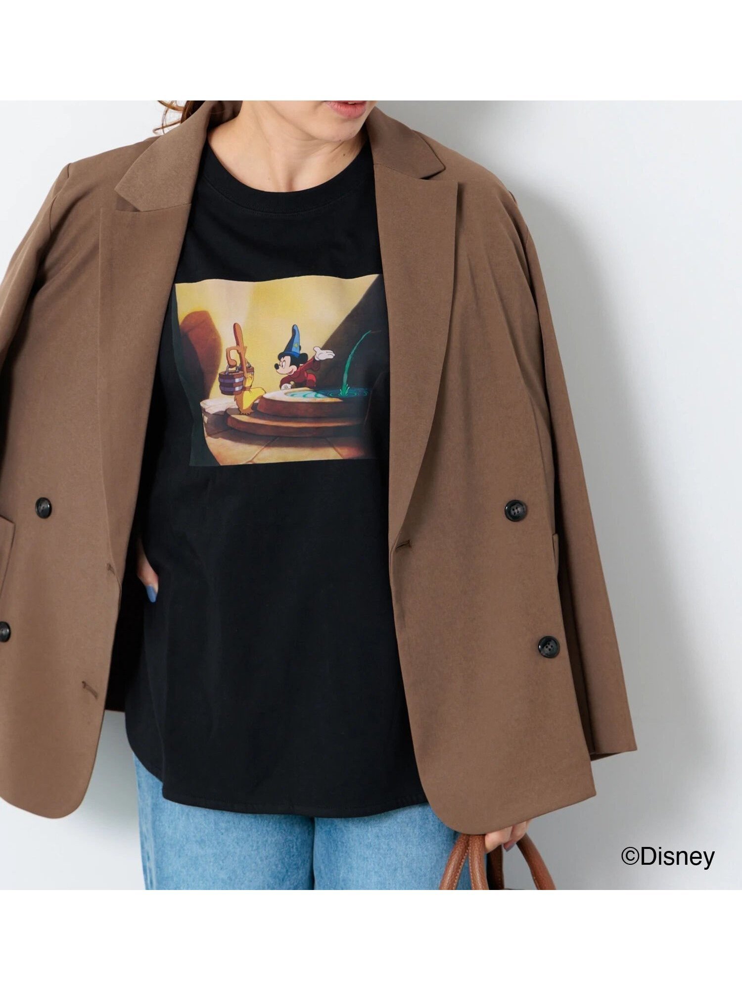 【テチチ/Te chichi】の【Disney】FANTASIA/ラグランTシャツ2 インテリア・キッズ・メンズ・レディースファッション・服の通販 founy(ファニー) 　ファッション　Fashion　レディースファッション　Fashion for Women　トップス・カットソー　Cut & Sew Tops　シャツ・ブラウス・オフィスカジュアル　Elegant Blouses & Button-Ups　ロングTシャツ・Tシャツ　Longline T-Shirts & Tees　おすすめ　Recommended / Our Picks　インナー　Innerwear　カーディガン　Cardigan, Knitwear　シンプル　Simple, Minimal　ジャケット　Jacket, Outerwear　スペシャル　Special, Limited Edition　フロント　Front, Front Design　プリント　Print, Printed Pattern　ボトム　Bottoms, Lower Wear　切替　Switching, Contrast Panel　ブラック|ID: prp329100004770671 ipo3291000000034717797