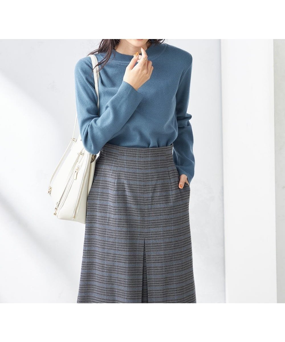 【アー ヴェー ヴェー/a.v.v】の【洗える】プチハイネックニット【アンサンブル対応】 インテリア・キッズ・メンズ・レディースファッション・服の通販 founy(ファニー) ファッション Fashion レディースファッション Fashion for Women トップス・カットソー Cut & Sew Tops ニット Knit Tops & Sweaters アンサンブルニット Knit Ensembles & Twin Sets アンサンブル Ensemble Set インナー Innerwear 洗える Machine Washable ジャケット Jacket, Outerwear スリット Slit, Slit Detail スーツ Suit, Formalwear デニム Denim, Jeans Material トレンド Trend, Trending Now 定番 Standard, Basic Item なめらか Smooth, Silky Texture 人気 Popular, Best Seller ハイネック High Neck, Mock Neck プリーツ Pleats, Pleated ベーシック Basic, Essential ボトム Bottoms, Lower Wear ボーダー Border, Stripe 再入荷 Restock / Back in Stock おすすめ Recommended / Our Picks ビジネス 仕事 通勤 Business / Work / Commuting ブルー|ID: prp329100004770715 ipo3291000000034560008