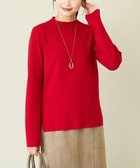 【アー ヴェー ヴェー/a.v.v】の【洗える】プチハイネックニット【アンサンブル対応】 レッド|ID: prp329100004770715 ipo3291000000034560009
