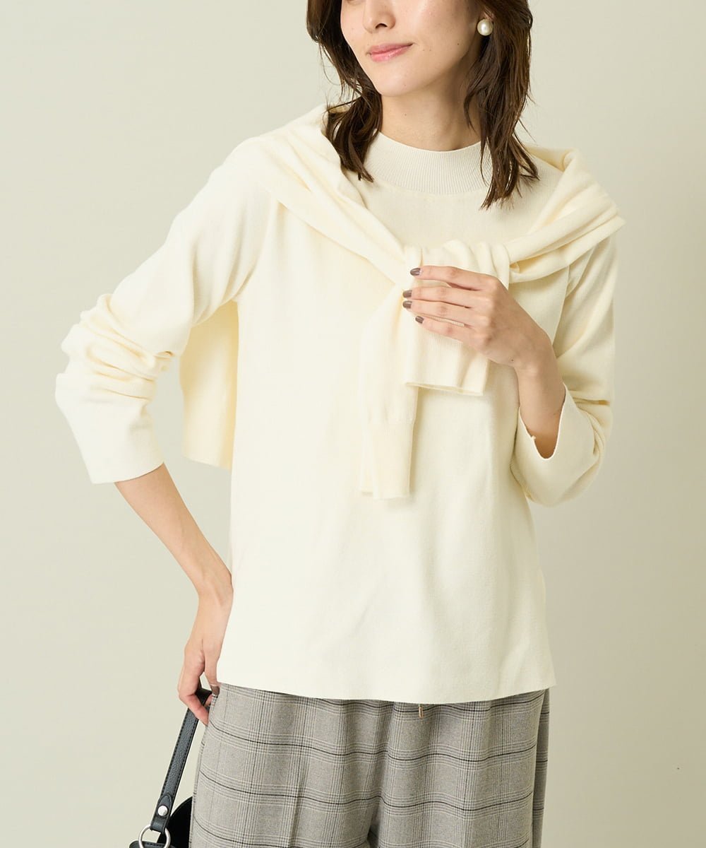 【アー ヴェー ヴェー/a.v.v】の【洗える】プチハイネックニット【アンサンブル対応】 インテリア・キッズ・メンズ・レディースファッション・服の通販 founy(ファニー) ファッション Fashion レディースファッション Fashion for Women トップス・カットソー Cut & Sew Tops ニット Knit Tops & Sweaters アンサンブルニット Knit Ensembles & Twin Sets アンサンブル Ensemble Set インナー Innerwear 洗える Machine Washable ジャケット Jacket, Outerwear スリット Slit, Slit Detail スーツ Suit, Formalwear デニム Denim, Jeans Material トレンド Trend, Trending Now 定番 Standard, Basic Item なめらか Smooth, Silky Texture 人気 Popular, Best Seller ハイネック High Neck, Mock Neck プリーツ Pleats, Pleated ベーシック Basic, Essential ボトム Bottoms, Lower Wear ボーダー Border, Stripe 再入荷 Restock / Back in Stock おすすめ Recommended / Our Picks ビジネス 仕事 通勤 Business / Work / Commuting アイボリー|ID: prp329100004770715 ipo3291000000034560014