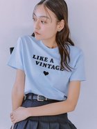 【リリーブラウン/Lily Brown】のLIKE A VINTAGE Tシャツ BLU[086]|ID: prp329100004770720 ipo3291000000034560125