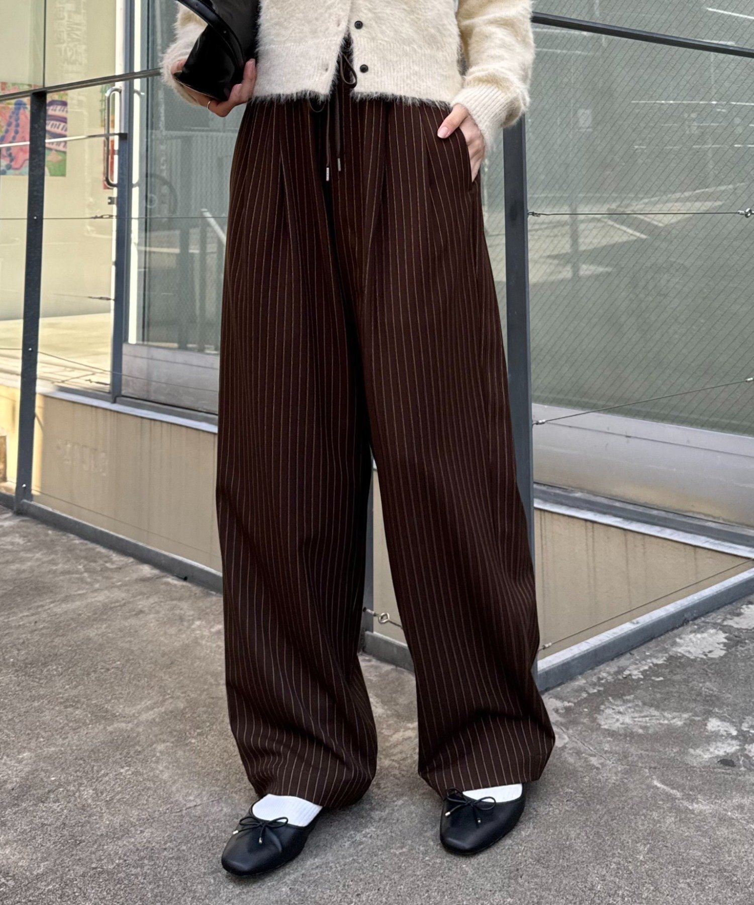 【チャオパニックティピー/CIAOPANIC TYPY】の【サイズ展開豊富】全骨格優勝スラックスパンツ インテリア・キッズ・メンズ・レディースファッション・服の通販 founy(ファニー) 　ファッション　Fashion　レディースファッション　Fashion for Women　パンツ　Pants & Trousers　カーディガン　Cardigan, Knitwear　コンパクト　Compact, Small Size　シンプル　Simple, Minimal　ストレート　Straight, Straight Cut　スニーカー　Sneakers, Trainers　スラックス　Slacks, Dress Pants　バランス　Balance, Style Balance　楽ちん　Easy Fit, Comfortable　ワイド　Wide, Wide Fit　おすすめ　Recommended / Our Picks　エレガント 上品　Elegant　ブラウンその他1|ID: prp329100004770762 ipo3291000000034560896