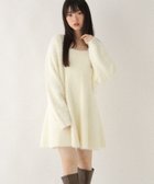 【ヘザー/Heather】のペプラムシャギーワンピース2P 人気、トレンドファッション・服の通販 founy(ファニー) ファッション Fashion レディースファッション Fashion for Women ワンピース Dresses カーディガン Cardigan, Knitwear キャミワンピース Cami Dress, Slip Dress シンプル Simple, Minimal スウェット / スエット Sweatshirt, Sweatwear デニム Denim, Jeans Material ボトム Bottoms, Lower Wear 冬 Winter / This Winter thumbnail アイボリー|ID: prp329100004770846 ipo3291000000034562048