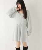 【ヘザー/Heather】のペプラムシャギーワンピース2P 人気、トレンドファッション・服の通販 founy(ファニー) ファッション Fashion レディースファッション Fashion for Women ワンピース Dresses カーディガン Cardigan, Knitwear キャミワンピース Cami Dress, Slip Dress シンプル Simple, Minimal スウェット / スエット Sweatshirt, Sweatwear デニム Denim, Jeans Material ボトム Bottoms, Lower Wear 冬 Winter / This Winter thumbnail ライトブルー|ID: prp329100004770846 ipo3291000000034562049