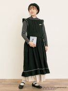 【サマンサモスモス/Samansa Mos2】の【Alice*Samansa Mos2】配色エプロンワンピース 人気、トレンドファッション・服の通販 founy(ファニー) ファッション Fashion レディースファッション Fashion for Women ワンピース Dresses おすすめ Recommended / Our Picks ガーリー Girly, Feminine Style コラボ Collaboration, Collab ベロア Velour, Soft Velvet モチーフ Motif, Design Theme 冬 Winter / This Winter thumbnail ブラック|ID: prp329100004770854 ipo3291000000034562158