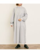 【サマンサモスモス/Samansa Mos2】の【Alice*Samansa Mos2】スタンドネック裾タックワンピ サックスブルー|ID: prp329100004770878 ipo3291000000034562565