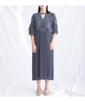 【プールヴー/PourVous】のラッフルキーホール結婚式パーティードレスお呼ばれオケージョンドレス同窓会 人気、トレンドファッション・服の通販 founy(ファニー) ファッション Fashion レディースファッション Fashion for Women ワンピース Dresses フォーマル・パーティードレス・結婚式用ドレス Elegant & Casual Dresses ドレス Dress, One-Piece フォーマル Formal, Dressy プリーツ Pleats, Pleated レース Lace, Lace Fabric おすすめ Recommended / Our Picks エレガント 上品 Elegant セレモニー Ceremony 結婚式 Wedding 二次会 After Party |ID:prp329100004770888