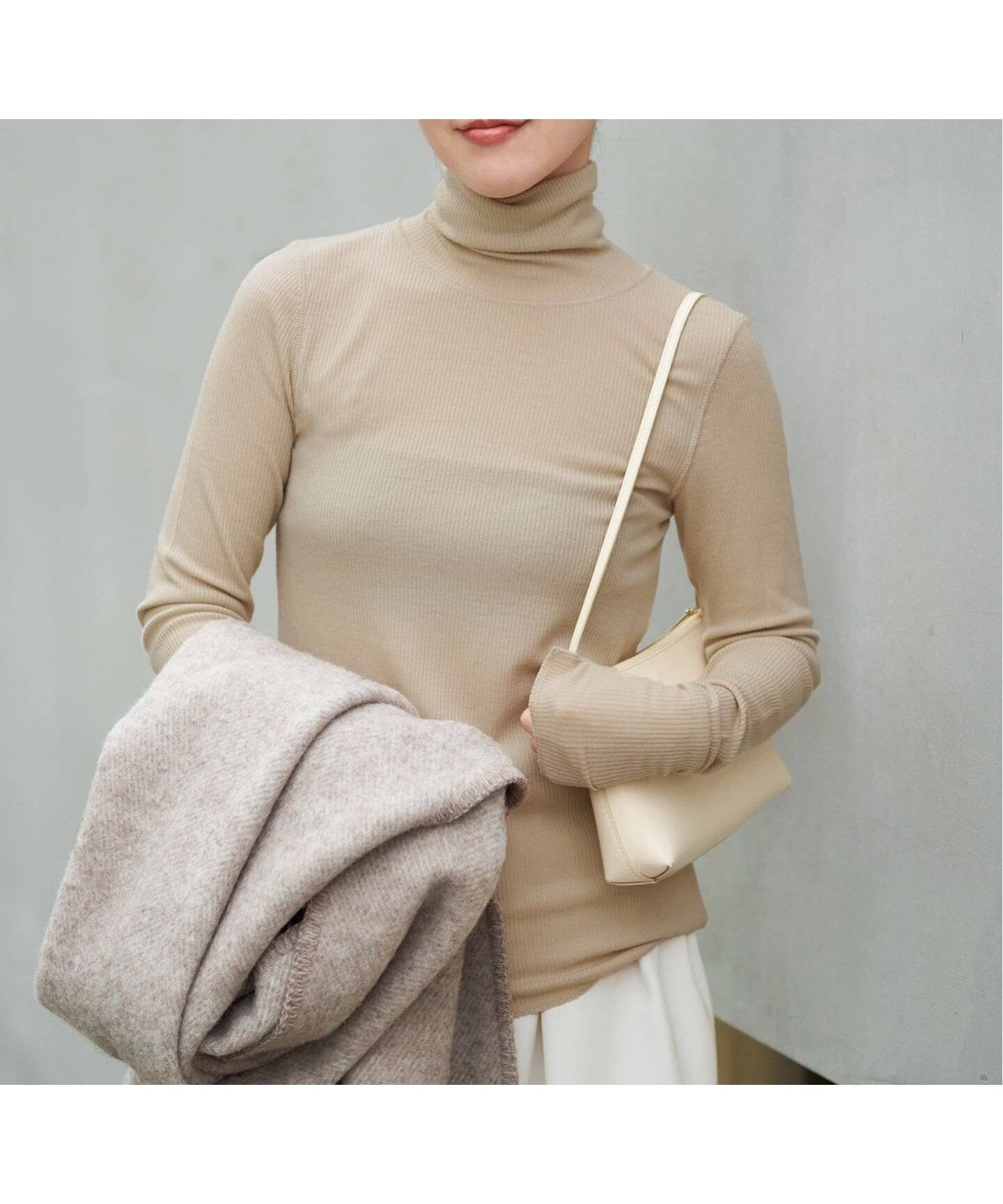 【プラージュ/Plage】の《追加 》super100s jersey turtle ニット インテリア・キッズ・メンズ・レディースファッション・服の通販 founy(ファニー) ファッション Fashion レディースファッション Fashion for Women トップス・カットソー Cut & Sew Tops ニット Knit Tops & Sweaters カットソー Cut and Sewn Top フィット Fit, Slim Fit ベージュ|ID: prp329100004770889 ipo3291000000034562692