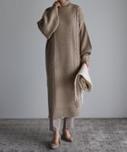 【リラクロ/relaclo】のmyke/ハイネックニットワンピース 人気、トレンドファッション・服の通販 founy(ファニー) ファッション Fashion レディースファッション Fashion for Women ワンピース Dresses ニットワンピース Knit Dresses スマート Smart, Elegant スリット Slit, Slit Detail スリーブ Sleeve, Long Sleeve / Short Sleeve ハイネック High Neck, Mock Neck thumbnail ベージュ|ID: prp329100004770900 ipo3291000000034600571