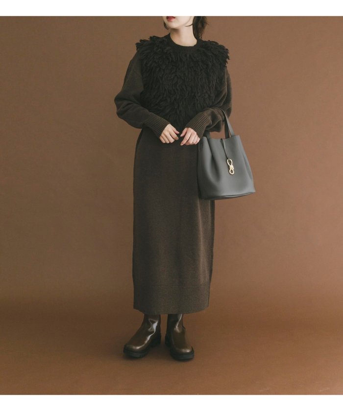 【アイテムズアーバンリサーチ/ITEMS URBAN RESEARCH】のループニットベストセットワンピース インテリア・キッズ・メンズ・レディースファッション・服の通販 founy(ファニー) https://founy.com/ ファッション Fashion レディースファッション Fashion for Women アウター Coat / Outerwear Collection 2025年 2025 2025-2026秋冬・A/W Autumn/Winter 2025–26 AW25–26 冬 Winter / This Winter インナー Innerwear ベスト Vest, Waistcoat ロング Long, Long-Length A/W・秋冬 Autumn/Winter |ID: prp329100004770910 ipo3291000000034820798