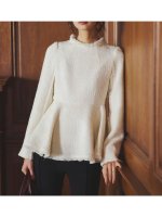 【アニュアンス/anuans】のツイードペプラムブラウス 人気、トレンドファッション・服の通販 founy(ファニー) ファッション Fashion レディースファッション Fashion for Women トップス・カットソー Cut & Sew Tops シャツ・ブラウス・オフィスカジュアル Elegant Blouses & Button-Ups クラシカル Classical, Vintage-Inspired スラックス Slacks, Dress Pants ツイード Twill, Twill Weave デニム Denim, Jeans Material フォーマル Formal, Dressy フリンジ Fringe, Tassel ペプラム Peplum, Flared Hem |ID:prp329100004770917
