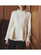 【アニュアンス/anuans】のツイードペプラムブラウス 人気、トレンドファッション・服の通販 founy(ファニー) ファッション Fashion レディースファッション Fashion for Women トップス・カットソー Cut & Sew Tops シャツ・ブラウス・オフィスカジュアル Elegant Blouses & Button-Ups クラシカル Classical, Vintage-Inspired スラックス Slacks, Dress Pants ツイード Twill, Twill Weave デニム Denim, Jeans Material フォーマル Formal, Dressy フリンジ Fringe, Tassel ペプラム Peplum, Flared Hem thumbnail WHITE|ID: prp329100004770917 ipo3291000000034562869