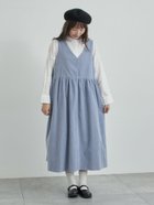 【サマンサモスモス/Samansa Mos2】の【WEB限定 Sサイズ】コール天ノースリーブワンピース ブルー|ID: prp329100004770925 ipo3291000000034562944