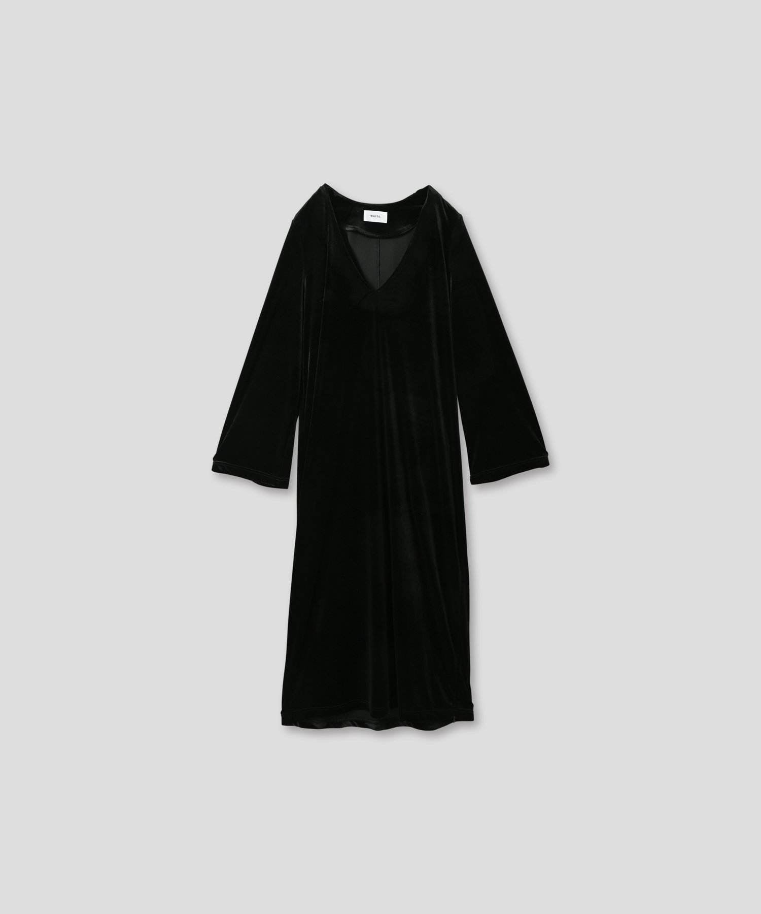 【ビーアパートメント/b apartment / MEN】の「WHYTO. / ホワイト」Vスリットベロアワンピース インテリア・キッズ・メンズ・レディースファッション・服の通販 founy(ファニー) 　ファッション　Fashion　メンズファッション　Fashion for Men　スリット　Slit, Slit Detail　センター　Center, Center Line　ドレス　Dress, One-Piece　ベロア　Velour, Soft Velvet　A/W・秋冬　Autumn/Winter　再入荷　Restock / Back in Stock　BLACK|ID: prp329100004770929 ipo3291000000034562985
