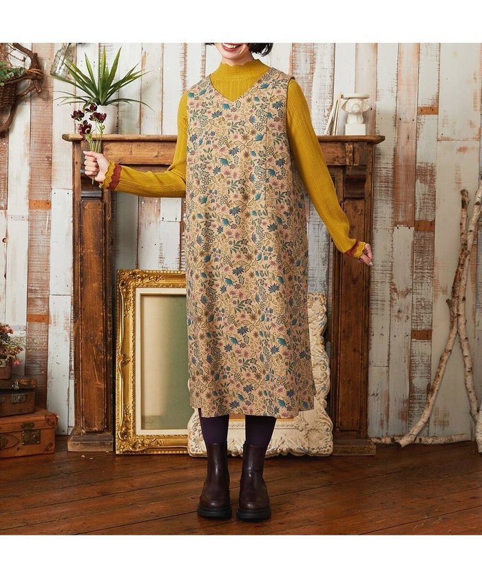 【ホコモモラ/Jocomomola】のCalle de Bordadores フラワープリントジャンパースカートワンピース インテリア・キッズ・メンズ・レディースファッション・服の通販 founy(ファニー) https://founy.com/ ファッション Fashion レディースファッション Fashion for Women スカート Skirts インナー Innerwear 春 Spring 秋 Autumn カットソー Cut and Sewn Top カラフル Colorful Design カーディガン Cardigan, Knitwear 今季 This Season, Current Season フラワー Flower, Floral プリント Print, Printed Pattern ポケット Pocket, Pocket Detail 無地 Plain, Solid Color リブニット Rib Knit, Ribbed Knit ワイド Wide, Wide Fit 冬 Winter / This Winter おすすめ Recommended / Our Picks 夏 Summer |ID: prp329100004770939 ipo3291000000034563064