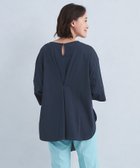 【ユナイテッドアローズ/UNITED ARROWS】のKOKAGE タック ラウンドヘム プルオーバー カットソー -接触冷感・UVカット- 人気、トレンドファッション・服の通販 founy(ファニー) ファッション Fashion レディースファッション Fashion for Women トップス・カットソー Cut & Sew Tops カジュアルプルオーバー・ニットトップス Pullovers & Knit Tops / Casual Pullovers カットソー・ベーシックTシャツ Cut-and-Sewn Tops / Stretch Tees & Basics おすすめ Recommended / Our Picks カットソー Cut and Sewn Top シンプル Simple, Minimal フロント Front, Front Design ポンチョ Poncho, Cape Style ワイド Wide, Wide Fit 夏 Summer 春 Spring thumbnail NAVY|ID: prp329100004770954 ipo3291000000034563206