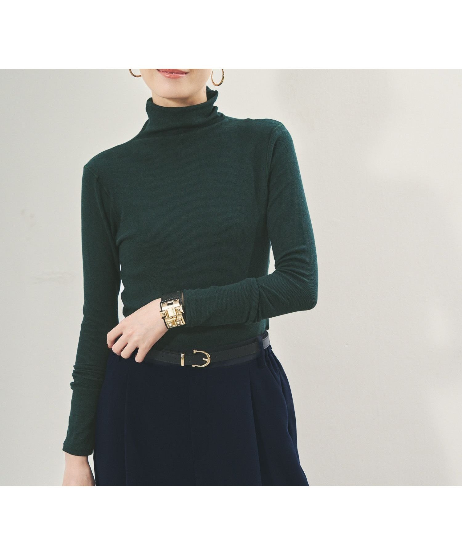 【エルーラ/Elura】のジンジャーモイストタートル/133670 インテリア・キッズ・メンズ・レディースファッション・服の通販 founy(ファニー) ファッション Fashion レディースファッション Fashion for Women インナー Innerwear シアー Sheer, See-Through 冬 Winter / This Winter グリーン75|ID: prp329100004770987 ipo3291000000034563712