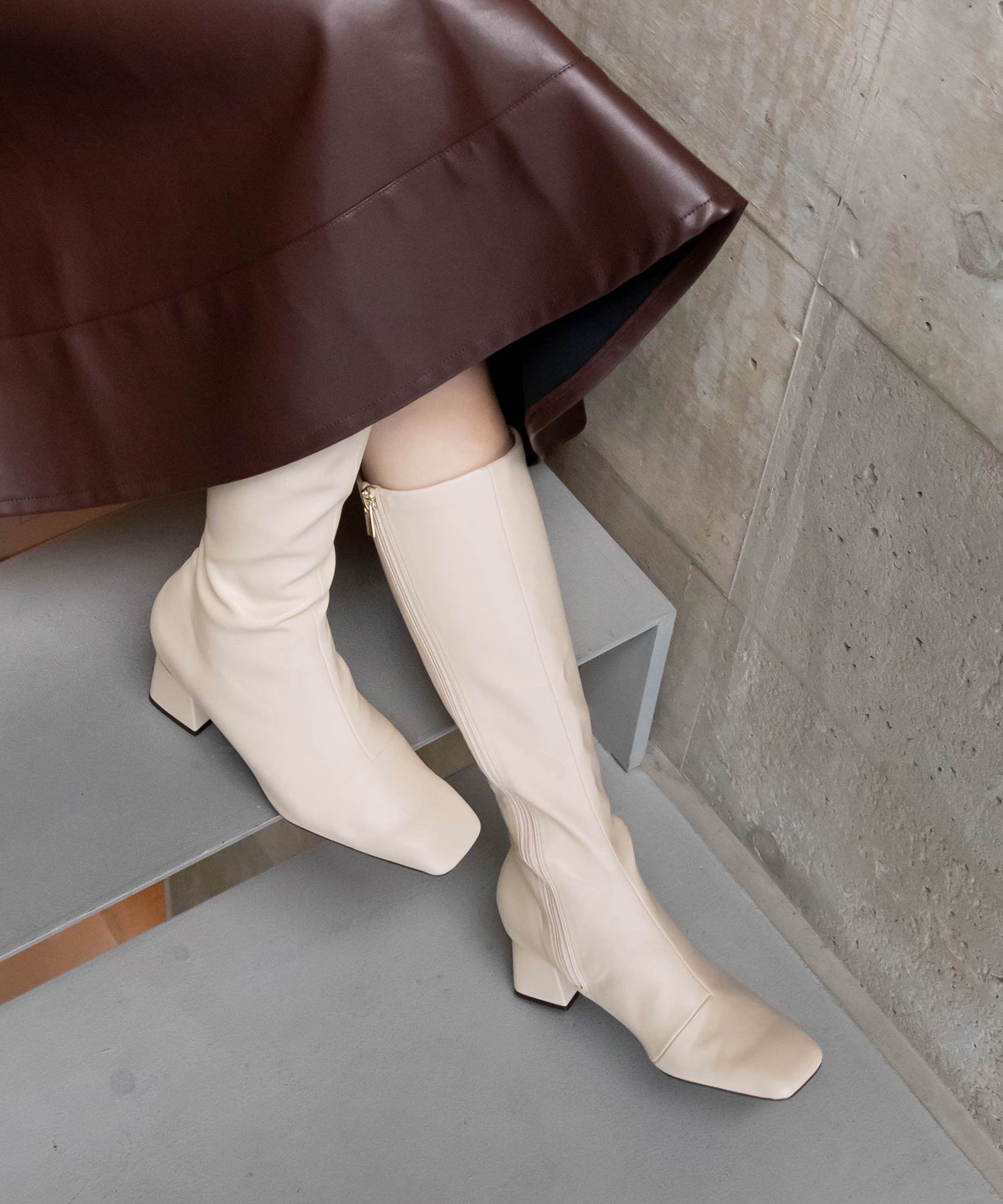 【ランダ/RANDA】の晴雨兼用ソフトストレッチ WARM スクエアトゥロングブーツ インテリア・キッズ・メンズ・レディースファッション・服の通販 founy(ファニー) ファッション Fashion レディースファッション Fashion for Women クッション Cushion, Throw Pillow シンプル Simple, Minimal ストレッチ Stretch, Stretchy Fabric フィット Fit, Slim Fit CREAM|ID: prp329100004770992 ipo3291000000034634779