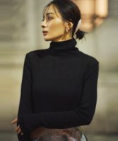 【アニュアンス/anuans】のハイゲージウールフィットリブタートルニット 人気、トレンドファッション・服の通販 founy(ファニー) ファッション Fashion レディースファッション Fashion for Women トップス・カットソー Cut & Sew Tops ニット Knit Tops & Sweaters インナー Innerwear シアー Sheer, See-Through フィット Fit, Slim Fit |ID:prp329100004771004