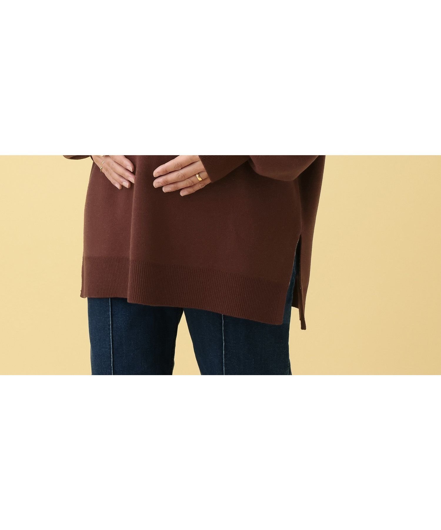 【レプシィム ローリーズファーム/LEPSIM LOWRYS FARM】の【産前・産後対応】マタニティ/ハーフZIPロゴニットチュニック インテリア・キッズ・メンズ・レディースファッション・服の通販 founy(ファニー) 　ファッション　Fashion　キッズファッション　Fashion for Kids　おすすめ　Recommended / Our Picks　スリット　Slit, Slit Detail　チュニック　Tunic, Long Top　ハーフ　Half, Half-Length　プリーツ　Pleats, Pleated　人気　Popular, Best Seller　レッド38|ID: prp329100004771037 ipo3291000000035224071