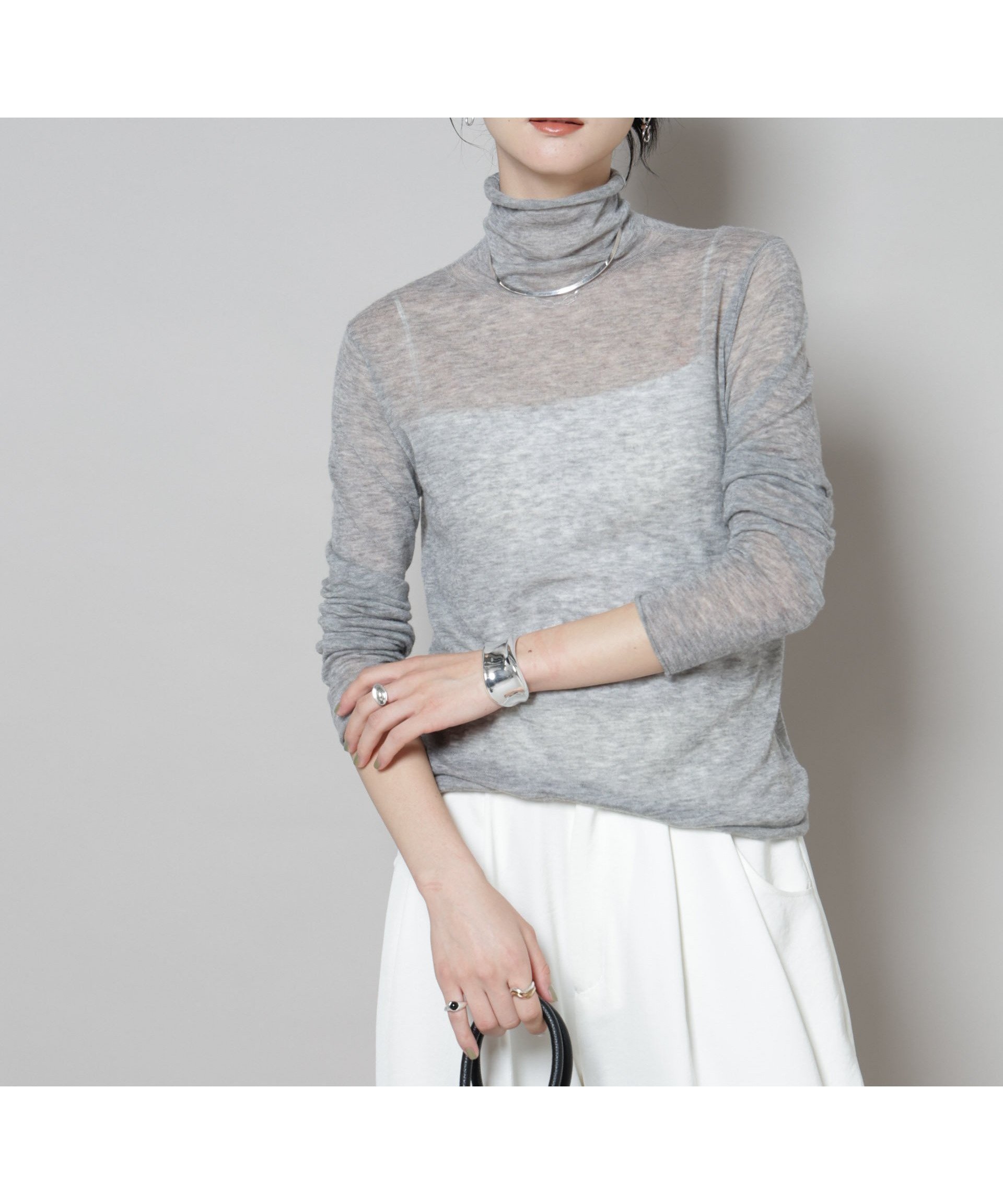 【ナノ ユニバース/nano universe】のスイビウールタートルネックニットプルオーバー インテリア・キッズ・メンズ・レディースファッション・服の通販 founy(ファニー) ファッション Fashion レディースファッション Fashion for Women トップス・カットソー Cut & Sew Tops ニット Knit Tops & Sweaters カジュアルプルオーバー・ニットトップス Pullovers & Knit Tops / Casual Pullovers タートルネック・ハイネックトップス Turtlenecks & High-Neck Tops アクセサリー Fashion Accessories ウォッシャブル Machine Washable シアー Sheer, See-Through シンプル Simple, Minimal ジャケット Jacket, Outerwear デニム Denim, Jeans Material ベーシック Basic, Essential ワイド Wide, Wide Fit A/W・秋冬 Autumn/Winter おすすめ Recommended / Our Picks 2025年 2025 2025-2026秋冬・A/W Autumn/Winter 2025–26 AW25–26 グレー|ID: prp329100004771046 ipo3291000000034564261